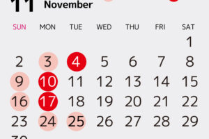 11月のご案内